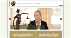 Desktop Screenshot of abogadospenalistasmadrid.info